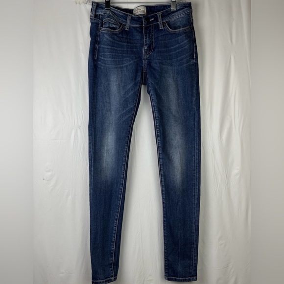 BKE Denim - BKE Denim Women’s  PAYTON Mid  - Rise Skinny  Dark Blue  Stretch Jeans Size 27